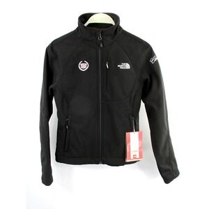 The North Face Apex Bionic Jacket Womens XS Black Cadillac Logo Softshell